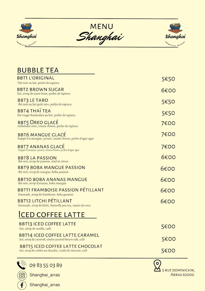 Shanghai - Menu Image 3